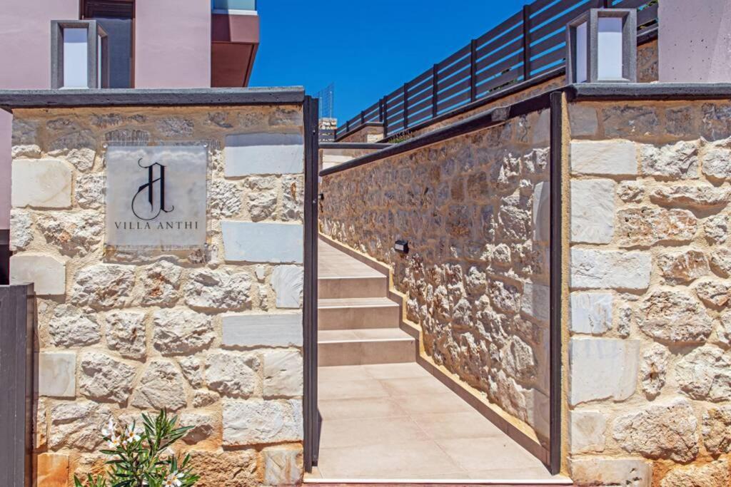 Villa Anthi, A Modern Villa With Salted Water Pool,Hot Tub & Bbq! Rethymno Exteriér fotografie
