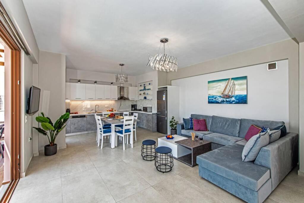 Villa Anthi, A Modern Villa With Salted Water Pool,Hot Tub & Bbq! Rethymno Exteriér fotografie