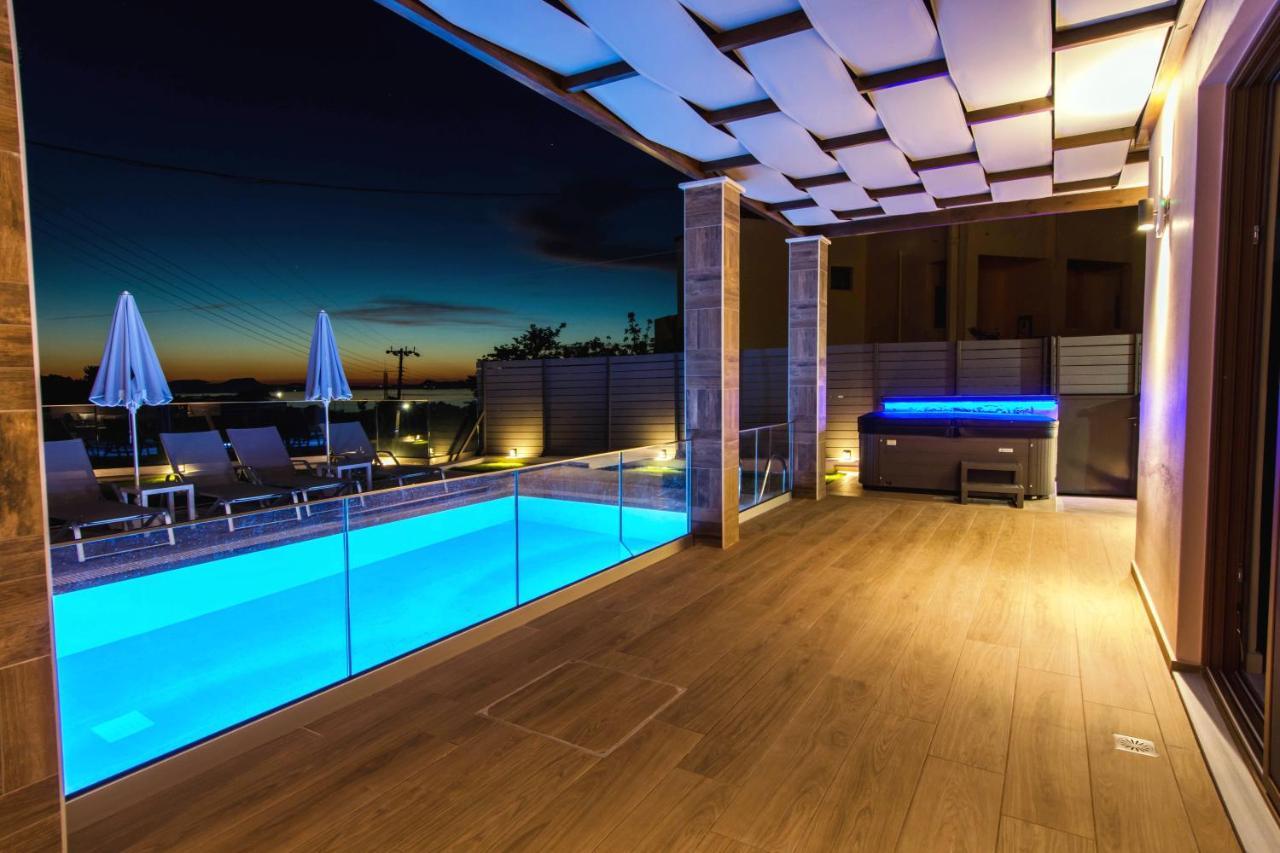 Villa Anthi, A Modern Villa With Salted Water Pool,Hot Tub & Bbq! Rethymno Exteriér fotografie
